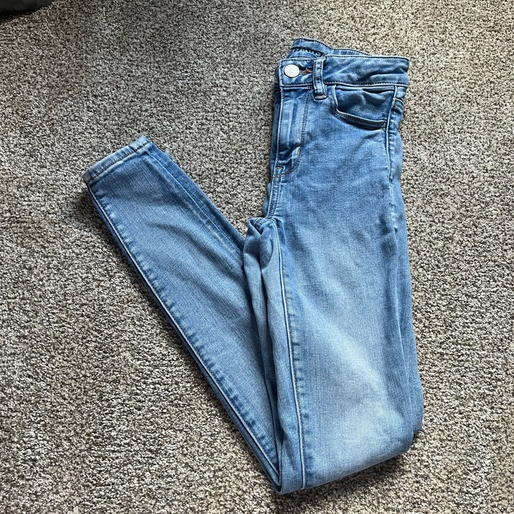 American Eagle Outfitters Blue Skinny Jeans Soft Denim